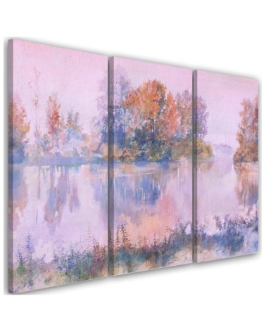 Modern Canvas painting for the living room - Lake view | FEEBY