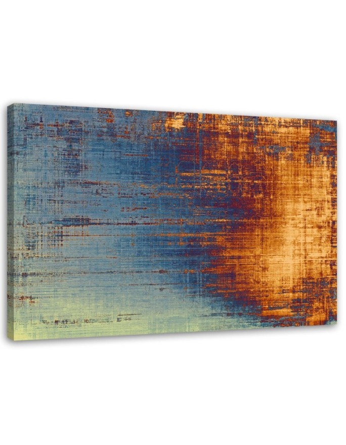 Wandbild für Wohnzimmer - Die Magie der Farbe Blau | Feeby