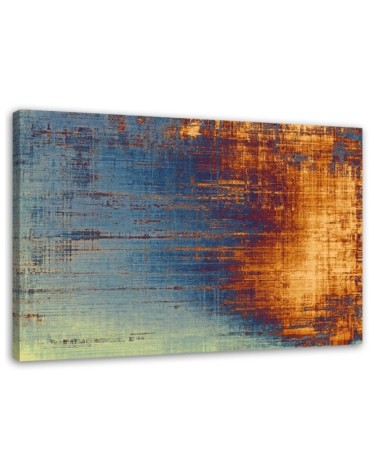 Abstract Canvas prints - Magic of blue and orange | FEEBY
