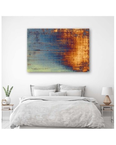 Wandbild für Wohnzimmer - Die Magie der Farbe Blau | Feeby