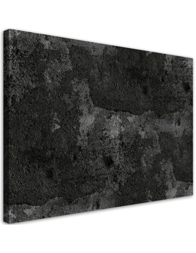 Abstract Canvas prints - Old concrete wall B&W | FEEBY