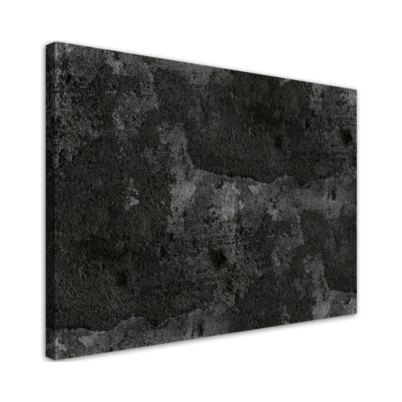 Abstract Canvas prints - Old concrete wall B&W | FEEBY