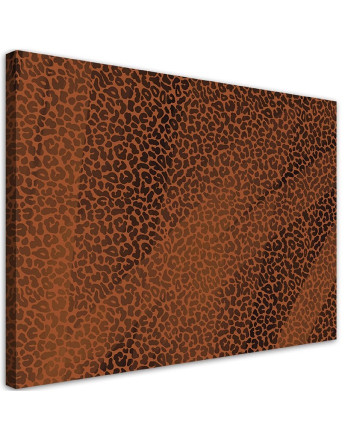 Bild auf Leinwand - Leopard Leopard Pelfpatches Muster | Feeby