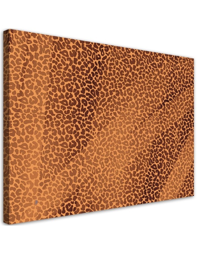 Leinwanddruck - Leopard Leopard Pelfpatches Muster | Feeby