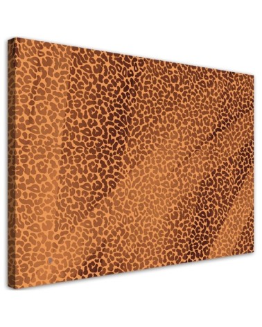 Leinwanddruck - Leopard Leopard Pelfpatches Muster | Feeby