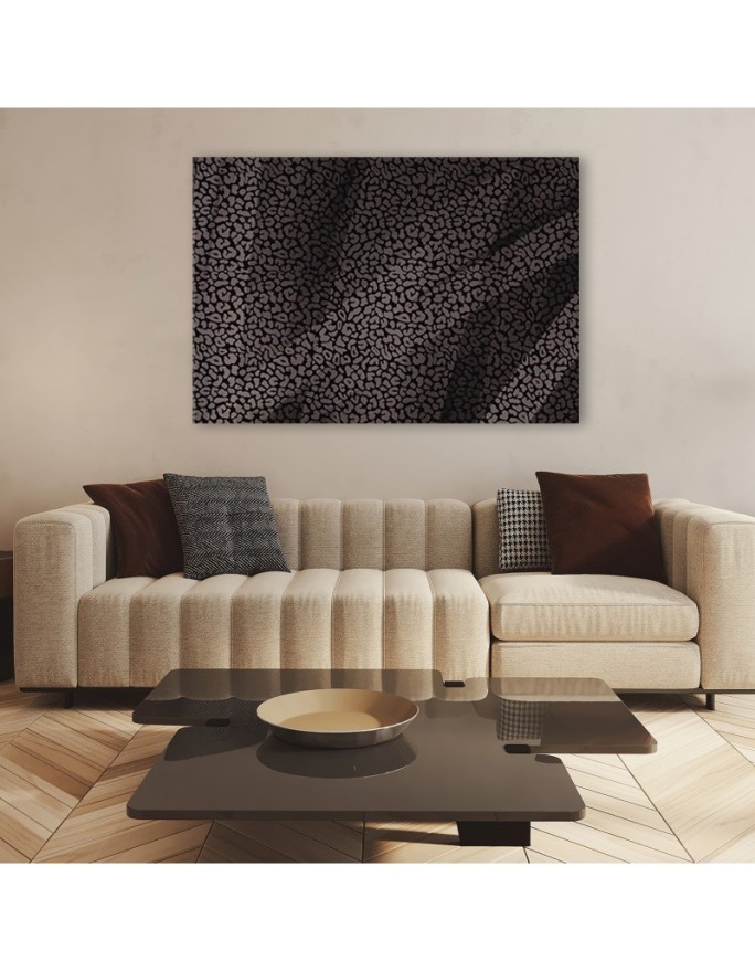 Panther leopard fur spots pattern - Pictures on Canvas for the living room | FEEBY