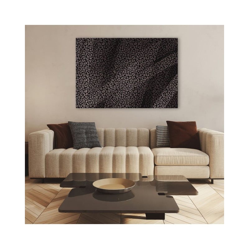 Bild auf Leinwand - Leopard Leopard Pelfpatches Muster | Feeby