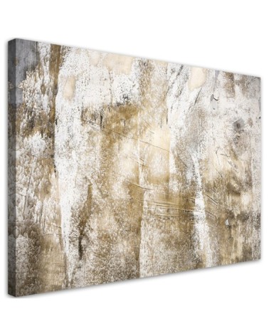 Gold vintage abstraction - Modern Canvas painting for bedroom | FEEBY