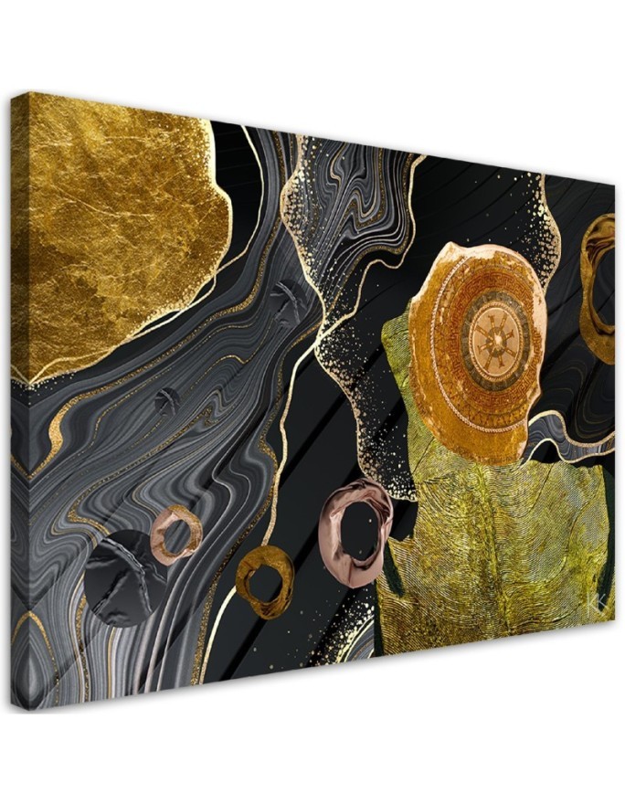 Wandbild für Wohnzimmer - Marmor Textur Abstrakt | Feeby