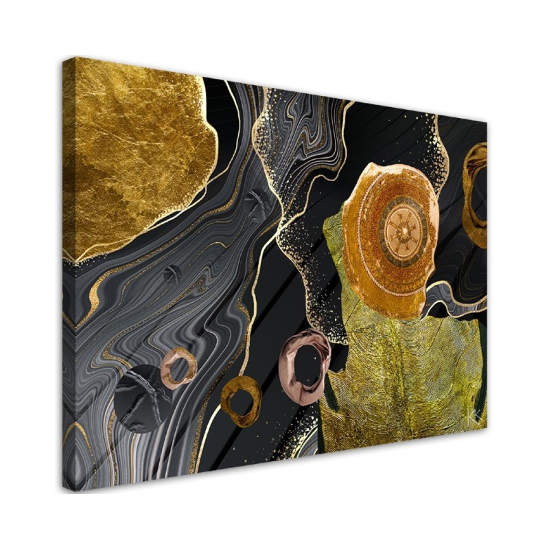 Wandbild für Wohnzimmer - Marmor Textur Abstrakt | Feeby