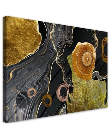 Wandbild für Wohnzimmer - Marmor Textur Abstrakt | Feeby