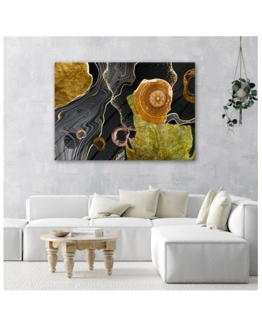 Wandbild für Wohnzimmer - Marmor Textur Abstrakt | Feeby