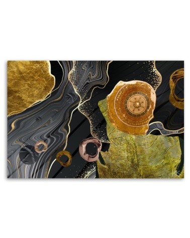 Wandbild für Wohnzimmer - Marmor Textur Abstrakt | Feeby