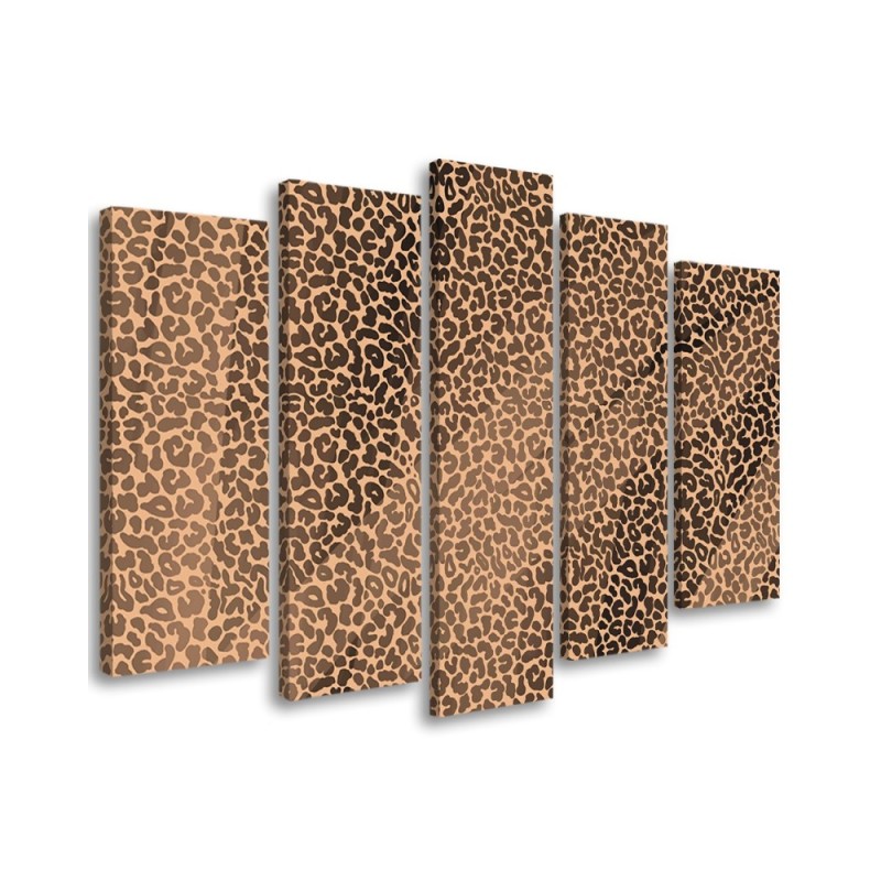Bild auf Leinwand - Leopard Leopard Pelfpatches Muster | Feeby