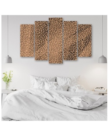 Bild auf Leinwand - Leopard Leopard Pelfpatches Muster | Feeby