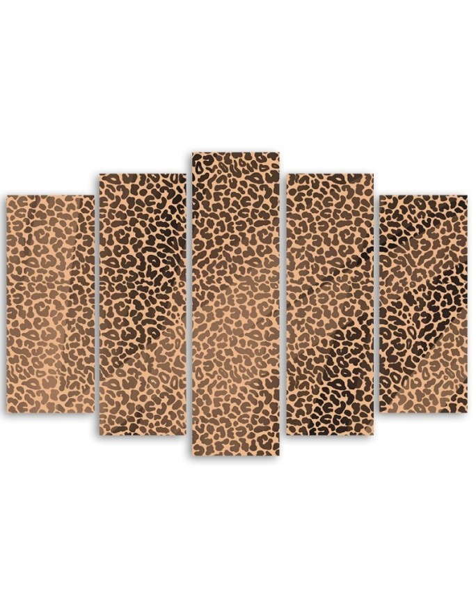 Pantera leopard futro plamy wzór Obraz ścienny do sypialni | FEEBY