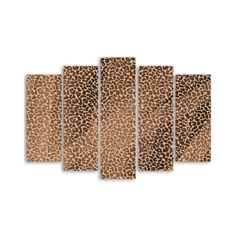 Bild auf Leinwand - Leopard Leopard Pelfpatches Muster | Feeby