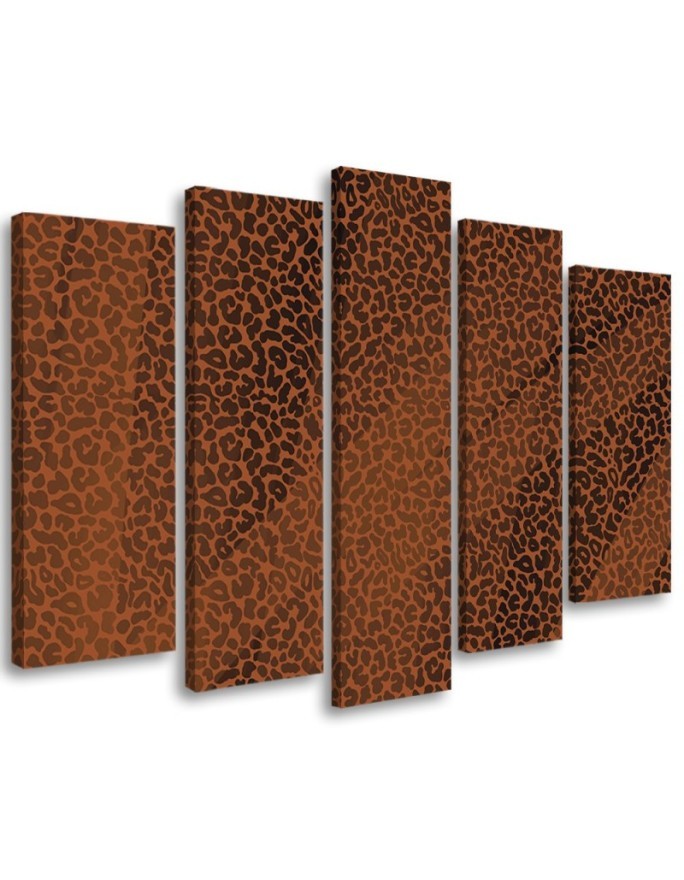 Leinwandbild - Leopard Leopard Pelfpatches Muster | Feeby