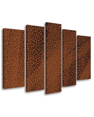 Leinwandbild - Leopard Leopard Pelfpatches Muster | Feeby