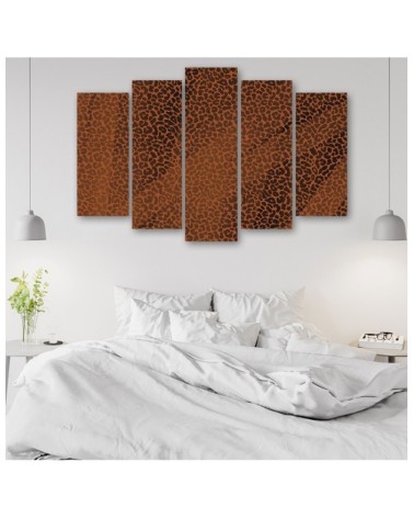 Leinwandbild - Leopard Leopard Pelfpatches Muster | Feeby