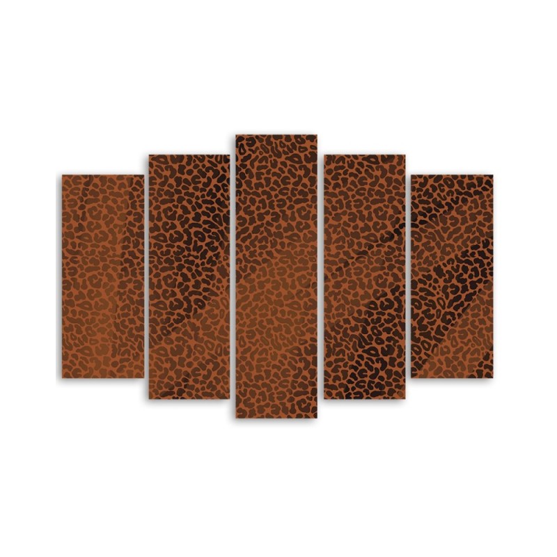 Leinwandbild - Leopard Leopard Pelfpatches Muster | Feeby