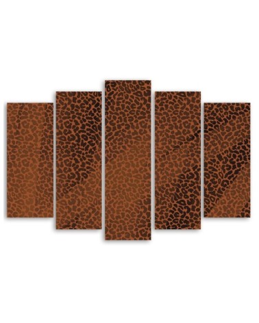 Leinwandbild - Leopard Leopard Pelfpatches Muster | Feeby