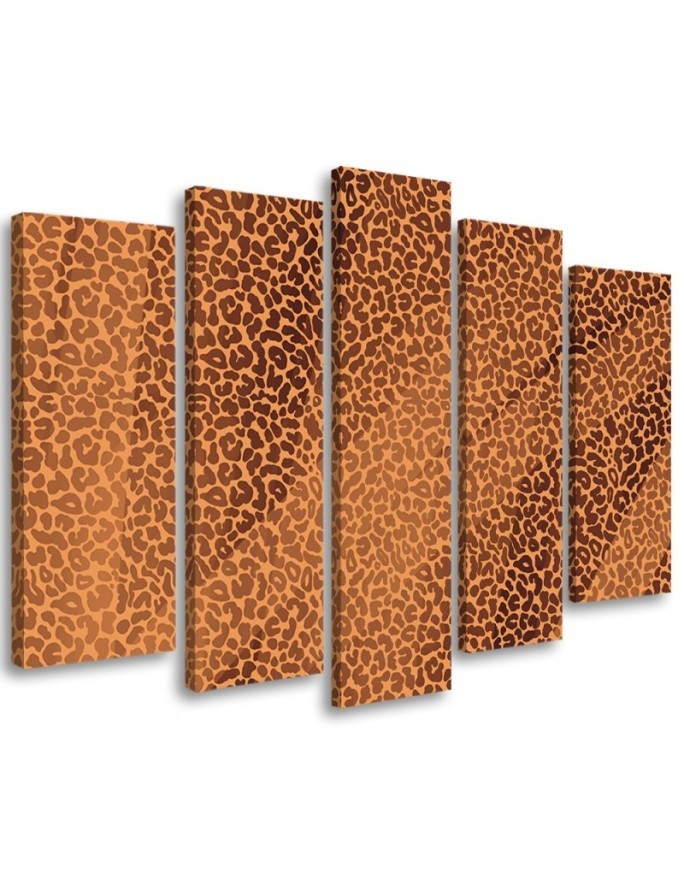 Leinwandbild - Leopard Leopard Pelfpatches Muster | Feeby
