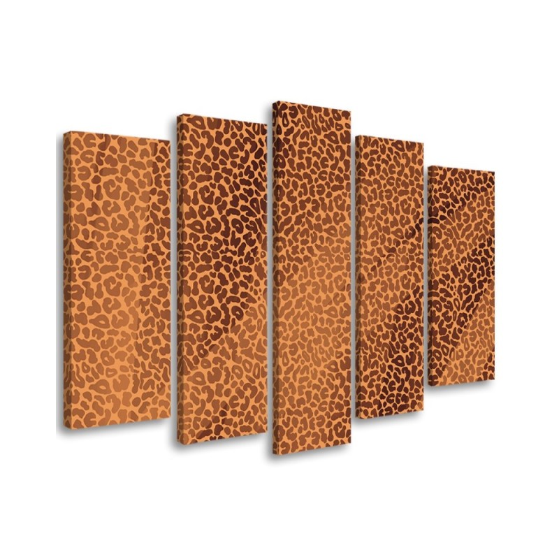 Leinwandbild - Leopard Leopard Pelfpatches Muster | Feeby