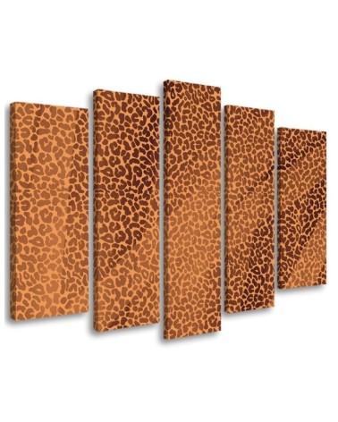 Leinwandbild - Leopard Leopard Pelfpatches Muster | Feeby
