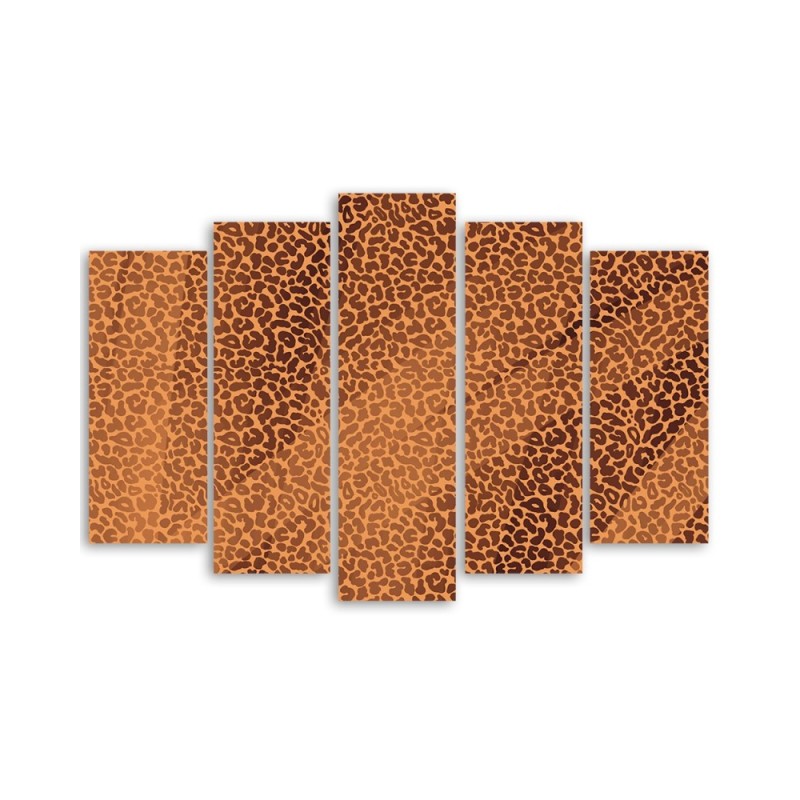 Leinwandbild - Leopard Leopard Pelfpatches Muster | Feeby