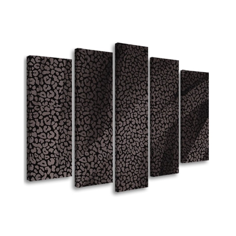 Leinwandbild - Leopard Leopard Pelfpatches Muster | Feeby