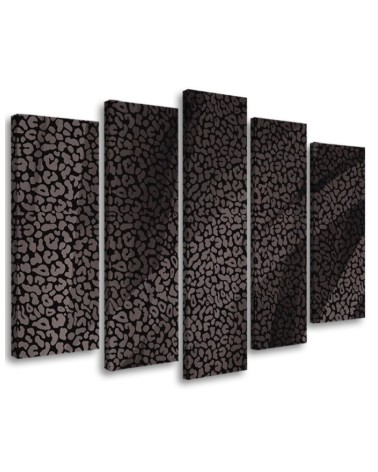 Leinwandbild - Leopard Leopard Pelfpatches Muster | Feeby