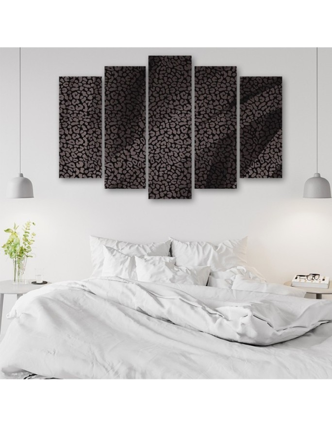 Obraz do salonu - Pantera leopard futro plamy wzór