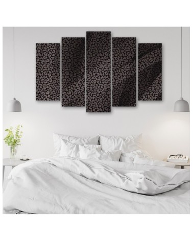 Leinwandbild - Leopard Leopard Pelfpatches Muster | Feeby