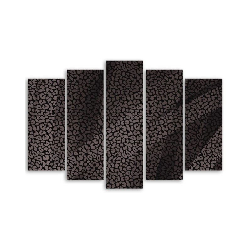 Leinwandbild - Leopard Leopard Pelfpatches Muster | Feeby