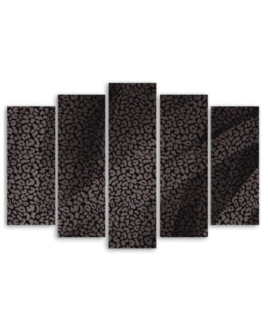 Leinwandbild - Leopard Leopard Pelfpatches Muster | Feeby