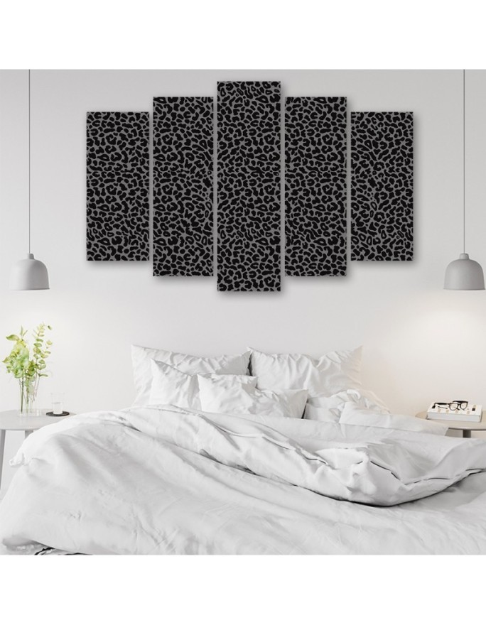 Obraz do salonu - Pantera leopard futro plamy wzór