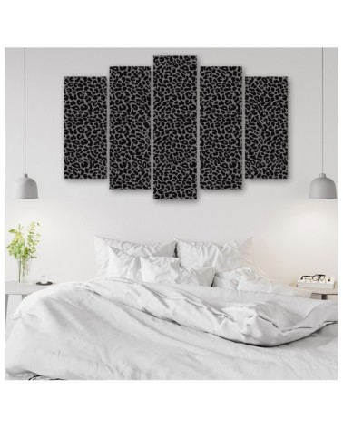 Leinwandbild - Leopard Leopard Pelfpatches Muster | Feeby