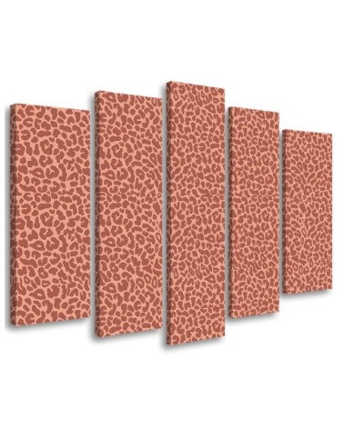 Canvas print for living room - Panther leopard fur stains pattern | FEEBY