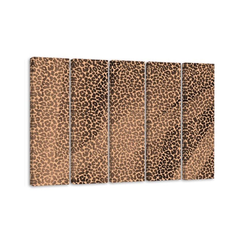 Bild auf Leinwand - Leopard Leopard Pelfpatches Muster | Feeby