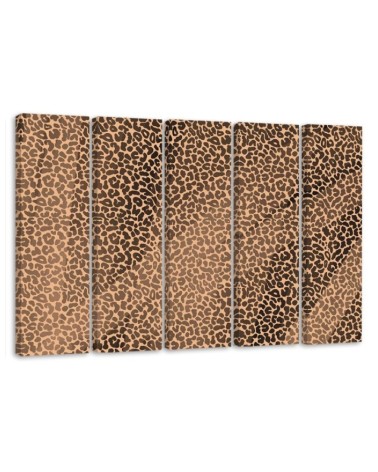 Bild auf Leinwand - Leopard Leopard Pelfpatches Muster | Feeby
