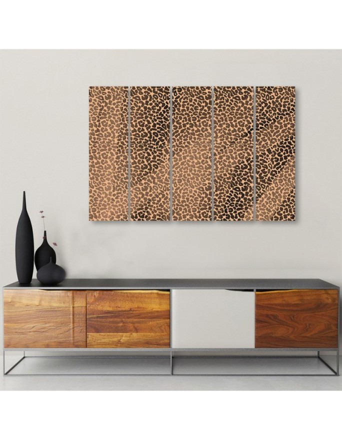 Obraz do salonu - Pantera leopard futro plamy wzór