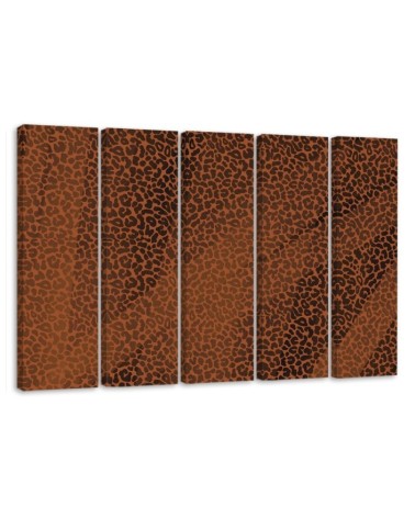 Leinwanddruck - Leopard Leopard Pelfpatches Muster | Feeby