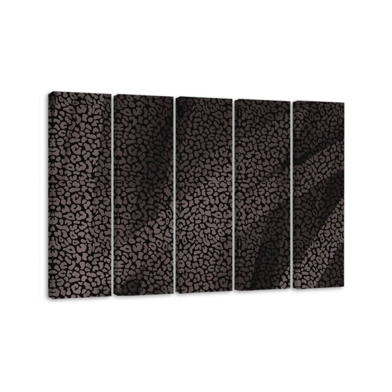 Leinwandbild modern - Leopard Leopard Pelfpatches Muster | Feeby