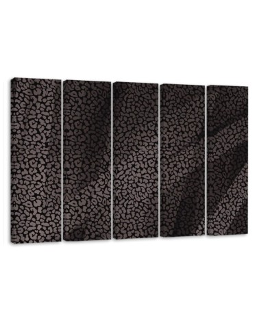 Leinwandbild modern - Leopard Leopard Pelfpatches Muster | Feeby