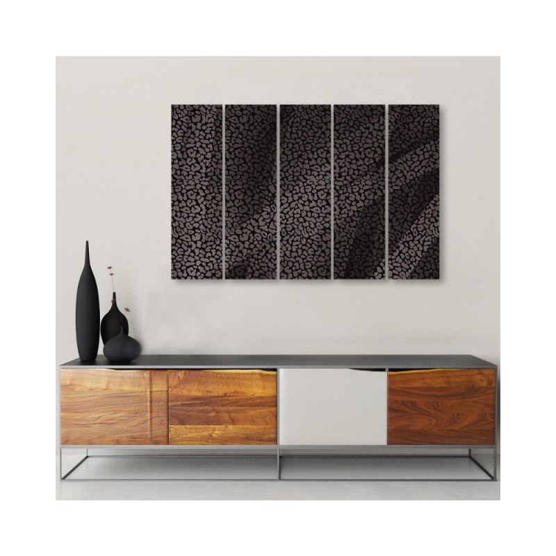 Leinwandbild modern - Leopard Leopard Pelfpatches Muster | Feeby