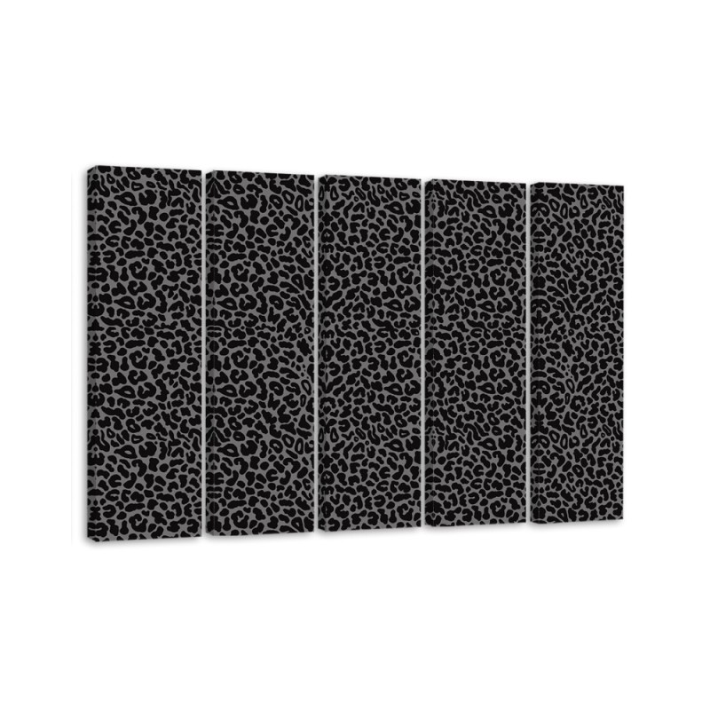 Leinwandbild - Leopard Leopard Pelfpatches Muster | Feeby