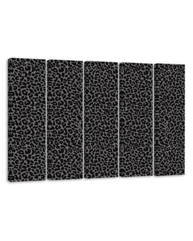 Leinwandbild - Leopard Leopard Pelfpatches Muster | Feeby