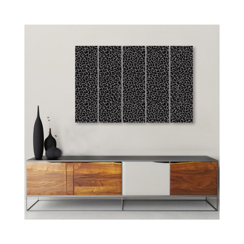 Leinwandbild - Leopard Leopard Pelfpatches Muster | Feeby