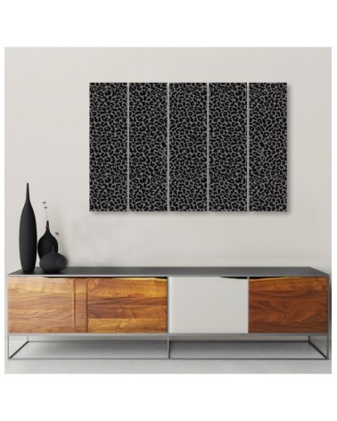 Leinwandbild - Leopard Leopard Pelfpatches Muster | Feeby